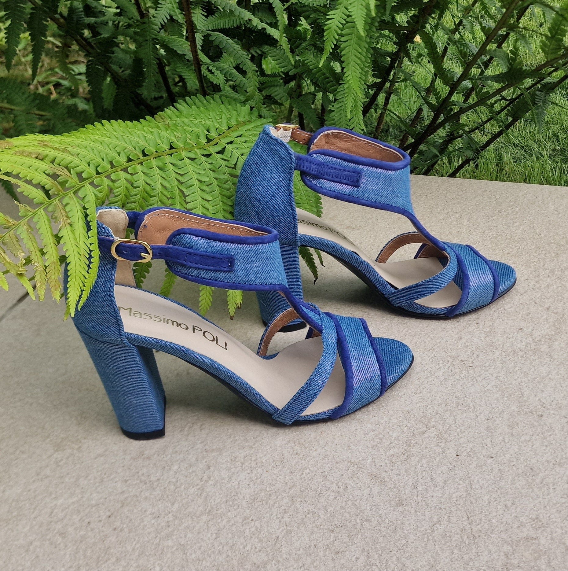 Palermo Cobalt Suede Sandals - Django and Juliette