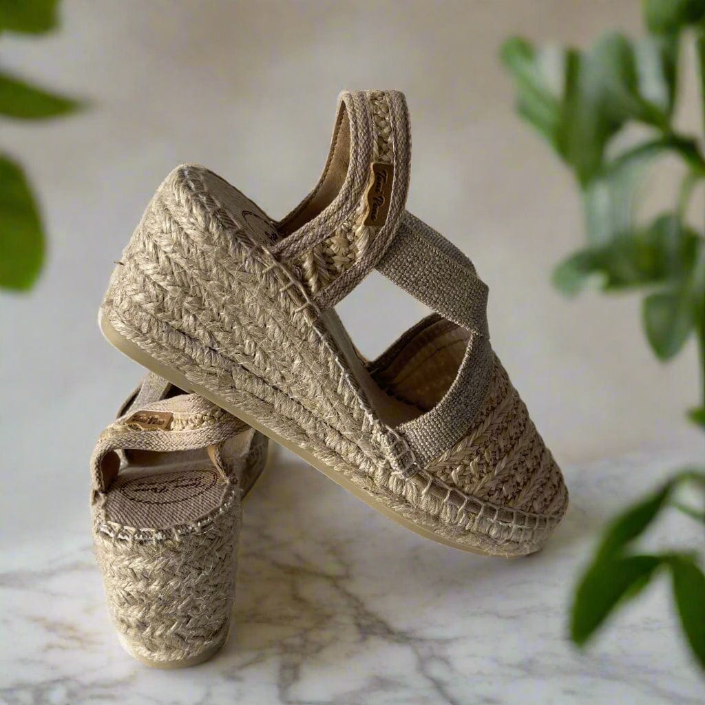  raffia vegan espadrilles in natural colour