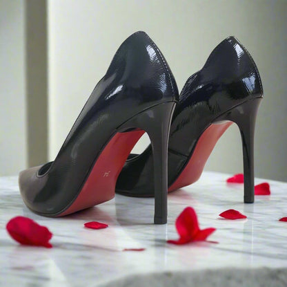 Black High heels with red sole