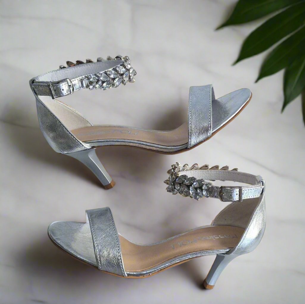 Silver star heels online